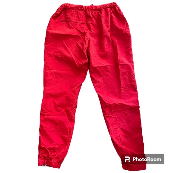 Petals & Peacocks, Be Kind to My Petals Red Nylon Rose Side Print Joggers - Picture 3 of 7